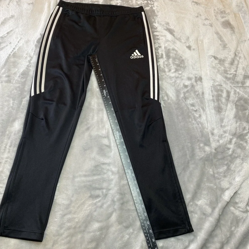 Adidas Tiro Track Pants Youth Large Black White Soccer Training Running Outdoors